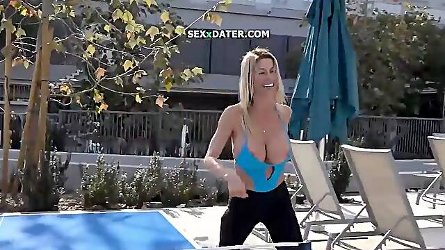Poolside Blowjob by Big-Tits MILF Alexis Fawx