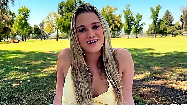 Blonde Teen 18+ Lets Him Cum Inside