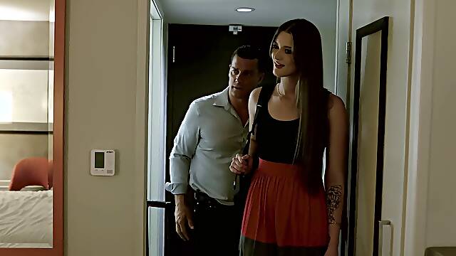 Olivia Madison gets her big ass pounded hard and takes a hot load in hotel room mix-up