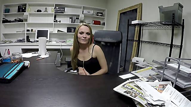 Nasty office worker gets dirty with her handsome colleague